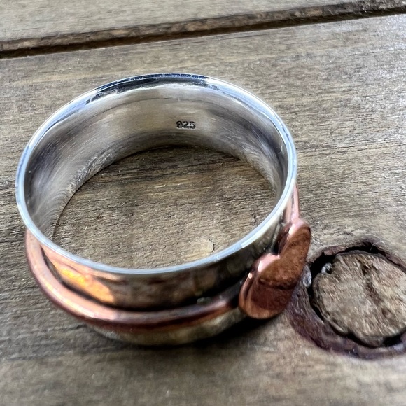 Sterling Silver Spinner Ring - Picture 2 of 3